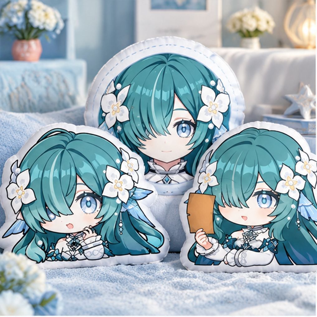 Throw Pillow - Game Genshin Impact Schattig Q-versie Alien