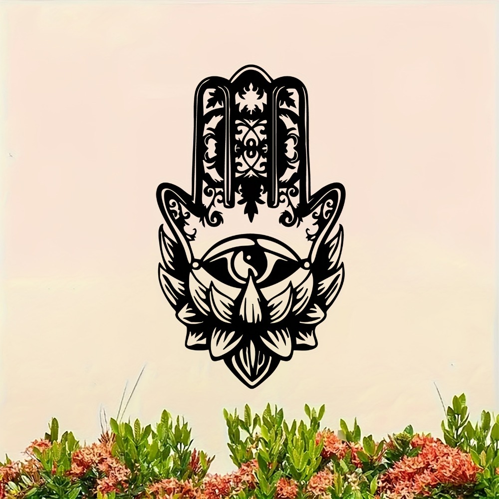 Wall Art - CIFBUY Hamsa Hand Boze Oog Metalen