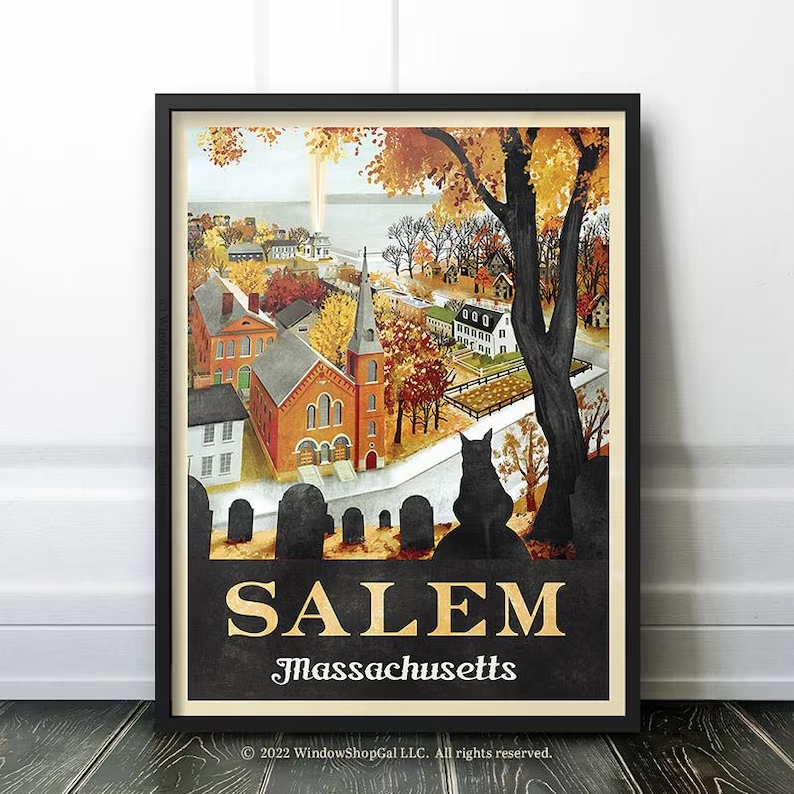 Interior Design Living Room - Moderne Halloween Salem Travel Herfst Wall