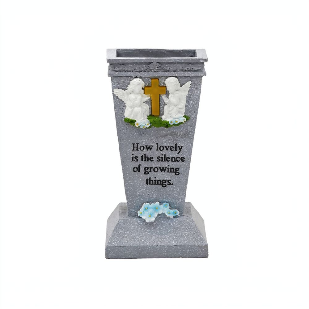 Vase Decor - Harsen zonne-energie kruisje kerkhof vaas LED