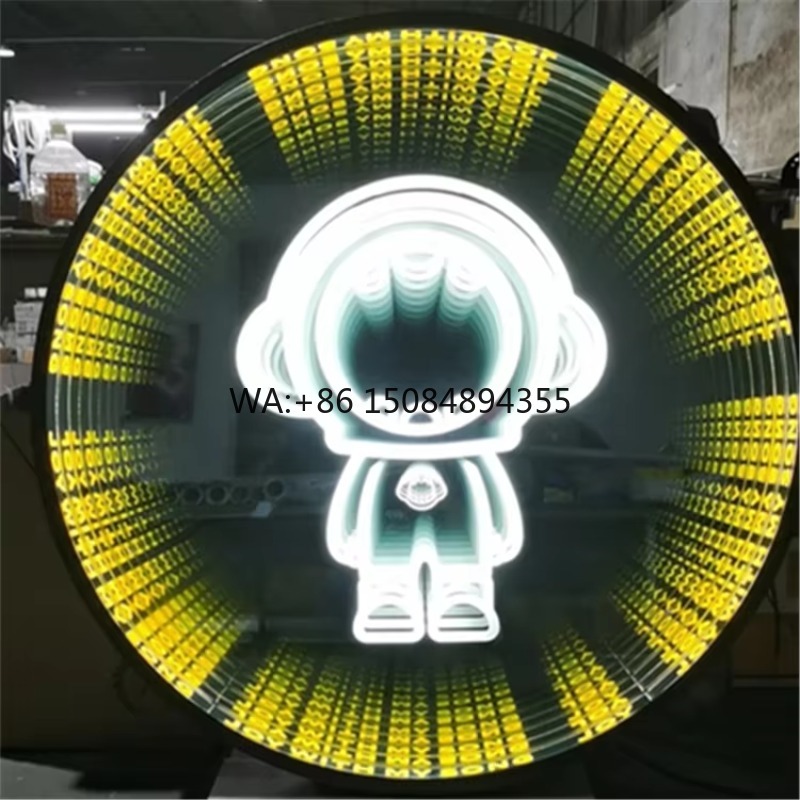 Decorative Mirror - Aanpasbaar 3D LED oneindig spiegelbord kleurrijk