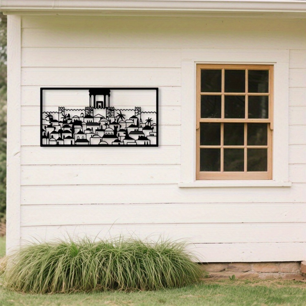 Wall Art - CIFBUY Metalen wandkunst Jeruzalem muurschildering standbeeld