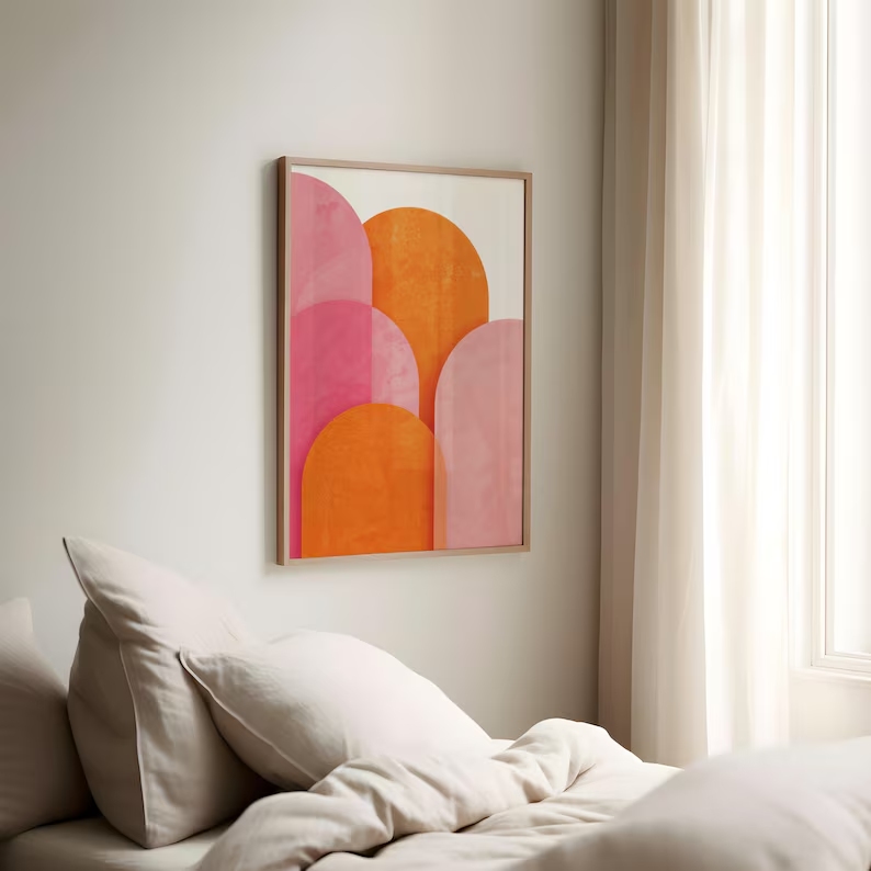 Moderne abstracte kleurrijke r - Interior Design Living Room recensie en prijs