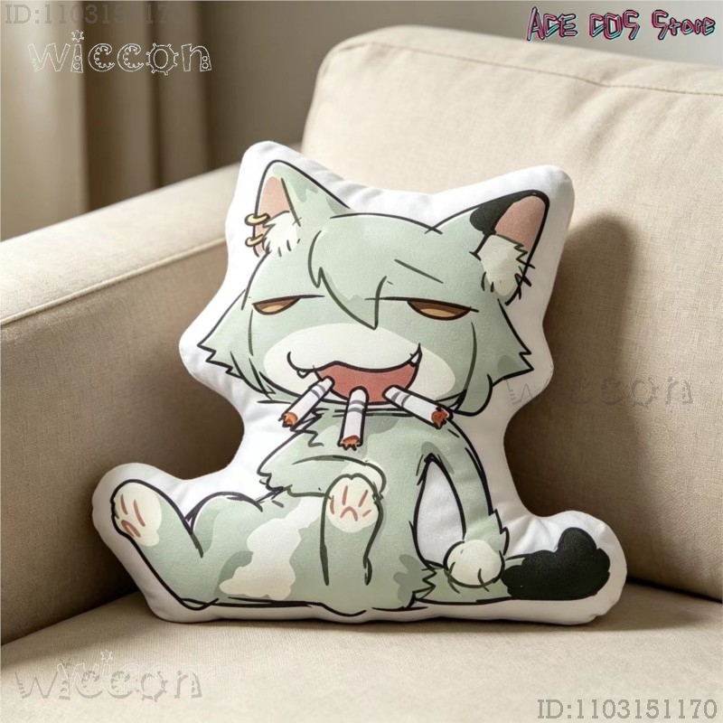 Cosplays Chainsmoker Cat Yanik - Throw Pillow recensie en prijs