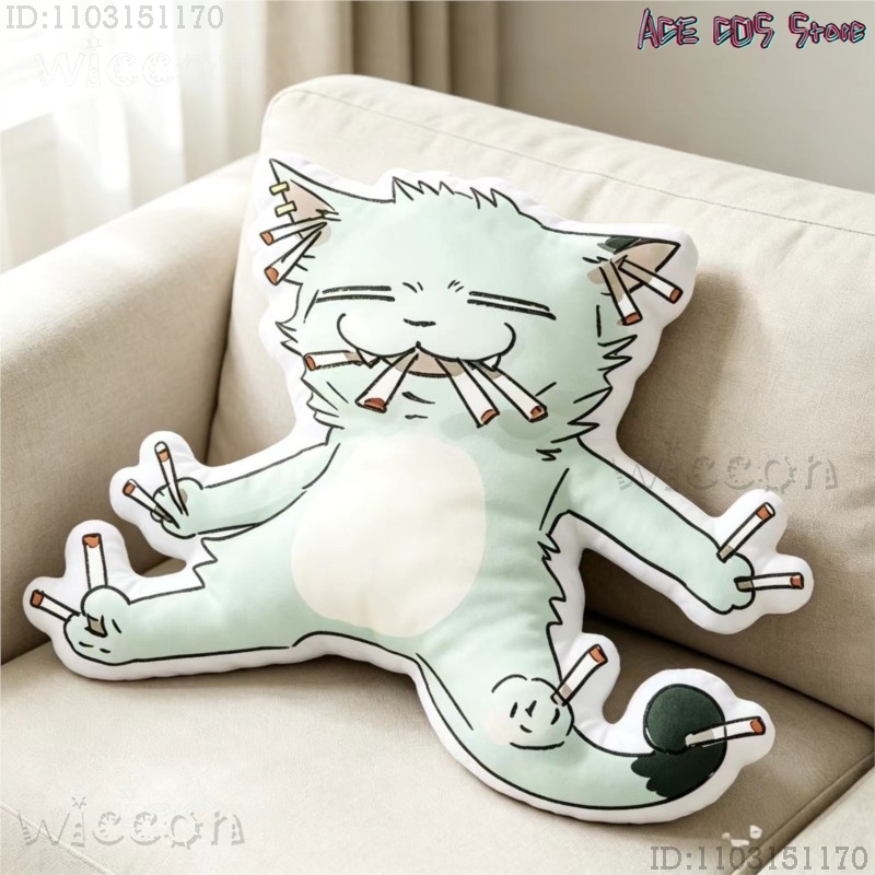 Cosplays Chainsmoker Cat Yanik - Throw Pillow recensie en prijs