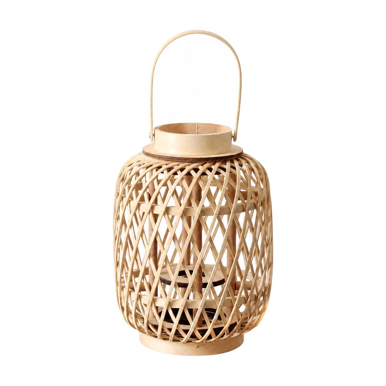 Handgeweven bamboe kaarsenhoud - Candle Holder Decor recensie en prijs