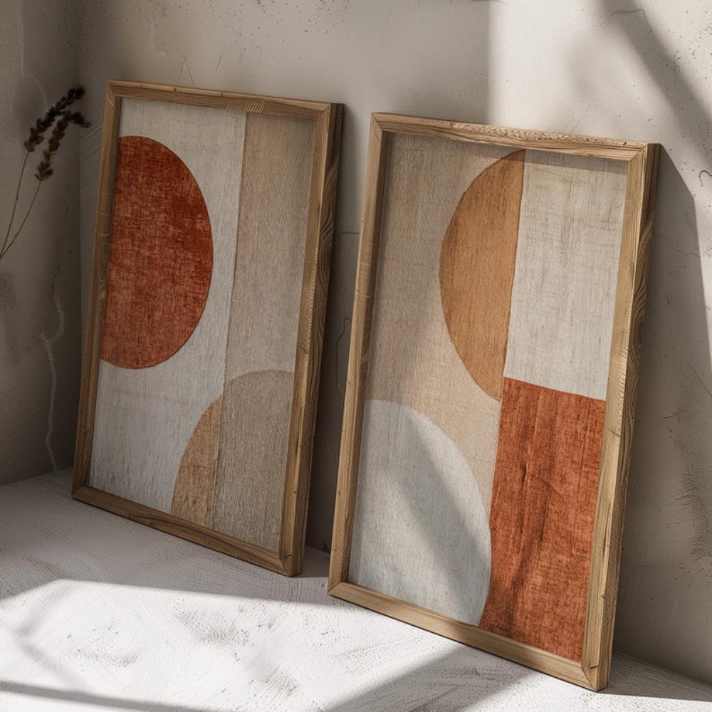 2 stuks frameloze canvas schil - Abstract Canvas Set recensie en prijs