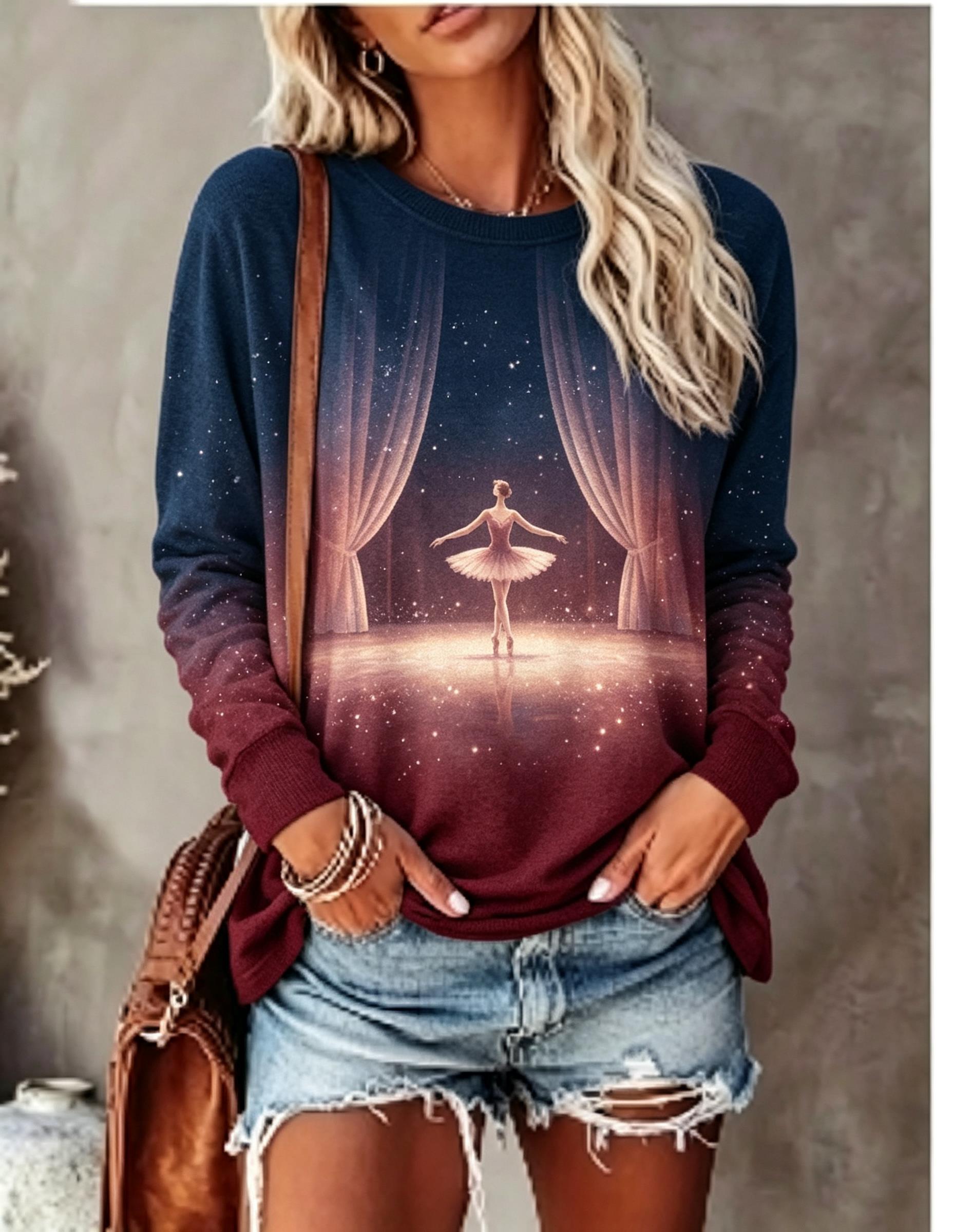 Dames T-shirt met lange mouwen - Curtain Curtain recensie en prijs