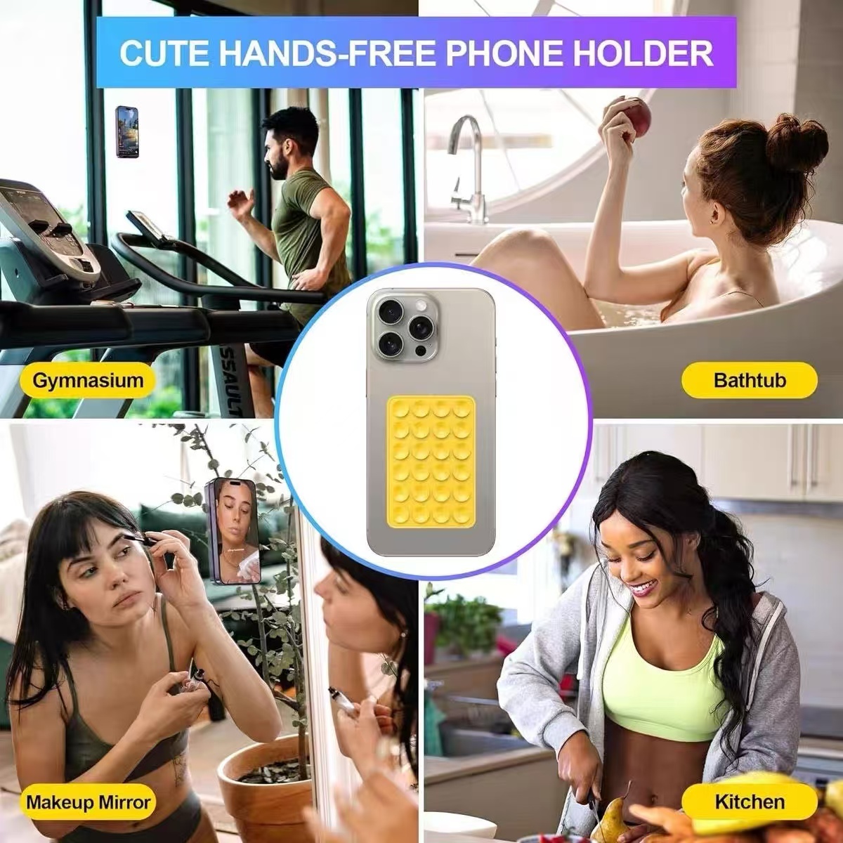Siliconen zuignap telefoonhoud - Wall Sticker recensie en prijs